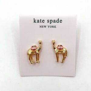 KS133-Kate Spade camel earrings